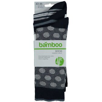 Bamboo Herensokken Marine 3-Pack