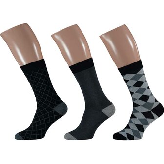 Bamboo Herensokken Marine 3-Pack 
