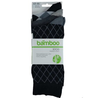 Bamboo Herensokken Marine 3-Pack 