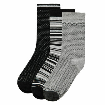 Bamboo Damessokken Black 3-Pack