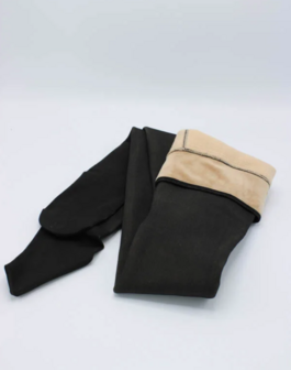 Fleece Panty bruin/zwart