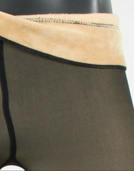 Fleece Panty bruin/zwart