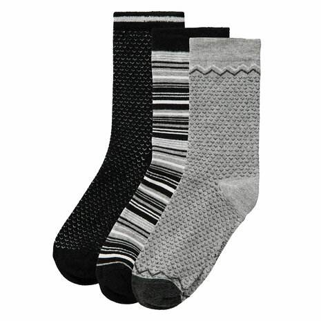 Bamboo Damessokken Black 3-Pack
