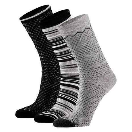 Bamboo Damessokken Black 3-Pack